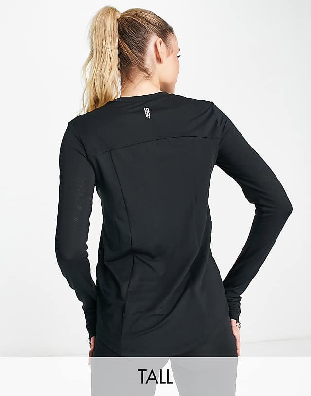 asos 4505 Tall Icon long sleeve running top in black