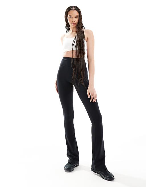 Asos 4505 Tall Icon Soft Touch High Waist Slim Kick Yoga Legging In Black