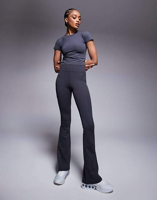 asos 4505 Tall Icon soft touch high waist slim kick yoga legging in iron grey