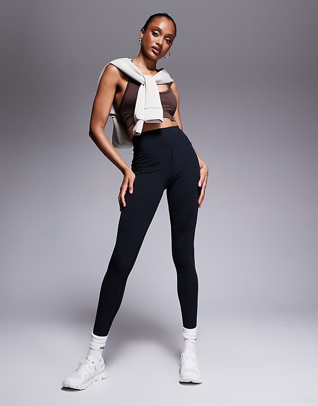 Asos 4505 Tall Icon Soft Touch High Waist Yoga Legging In Black