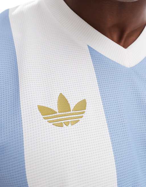 Asos Adidas Football Argentina 2025 50th Anniversary Jersey In Blue