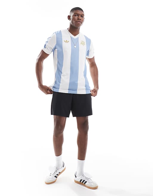 Asos Adidas Football Argentina 2025 50th Anniversary Jersey In Blue