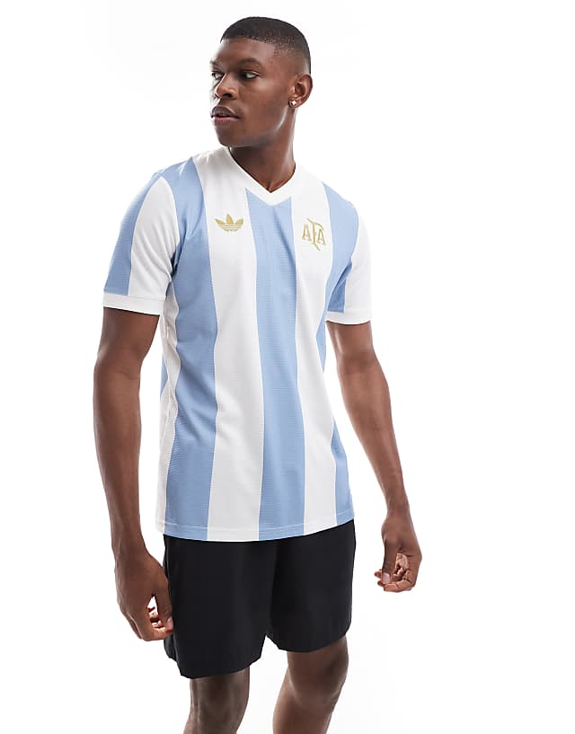 asos adidas Football Argentina 2025 50th Anniversary Jersey in blue