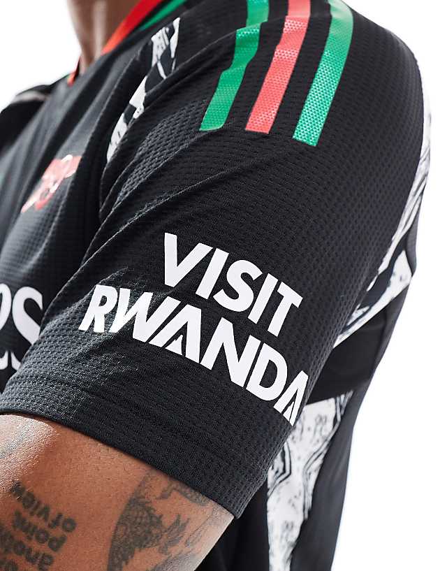 Asos Adidas Football Arsenal 24/25 Away Authentic Jersey In Black