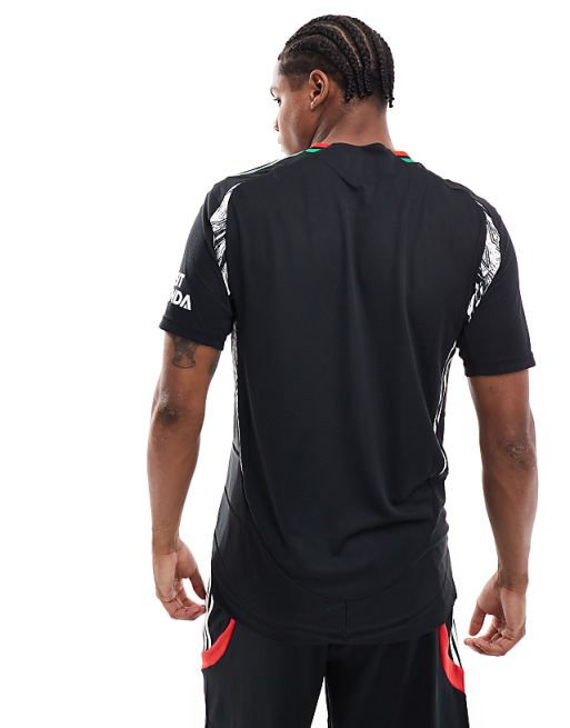 Asos Adidas Football Arsenal 24/25 Away Authentic Jersey In Black