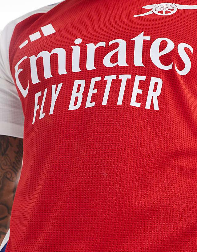 Asos Adidas Football Arsenal 24/25 Home Authentic Jersey In Red