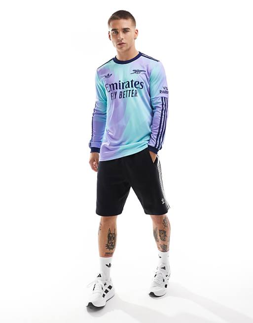 Asos Adidas Football Arsenal 24/25 Long Sleeve Third Jersey In Blue