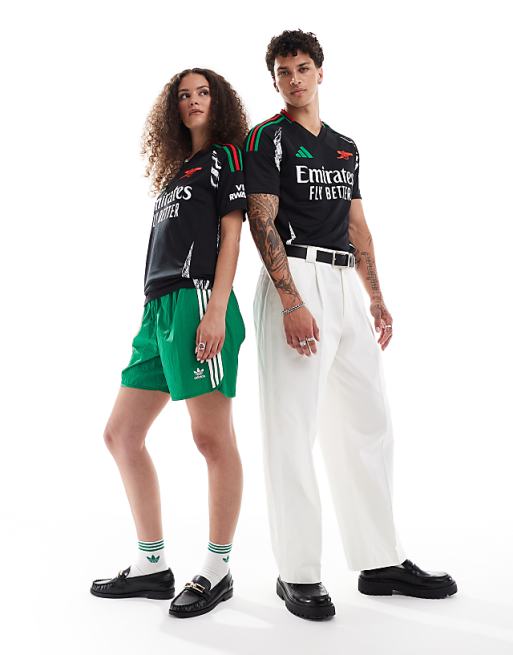 Asos Adidas Football Arsenal 24/25 Unisex Away Shirt In Black