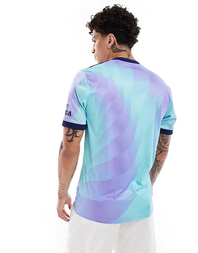 Asos Adidas Football Arsenal 24/25 Unisex Third Shirt In Blue And Purple