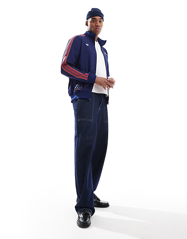 Asos Adidas Football Arsenal Icons Track Top In Navy And Red