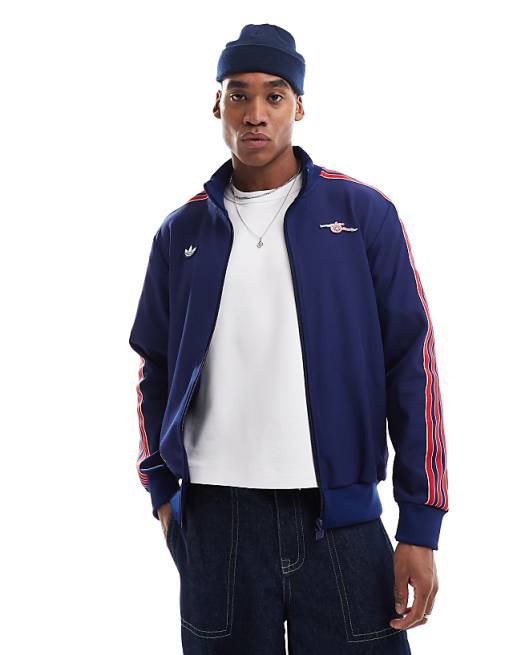 Asos Adidas Football Arsenal Icons Track Top In Navy And Red