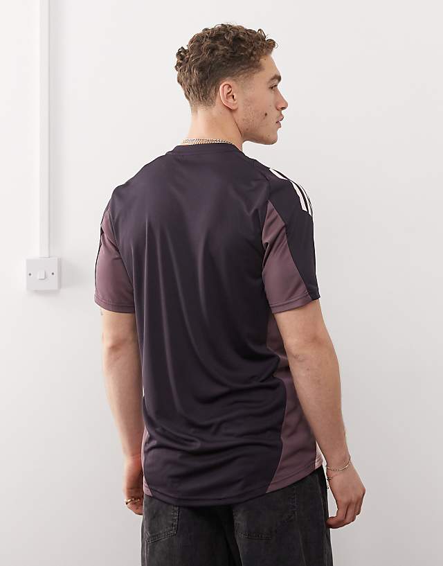 Asos Adidas Football Arsenal Training T-shirt In Dark Purple