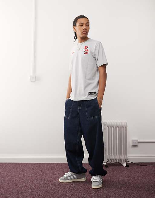 Asos Adidas Football Bayern Munich T-shirt In Grey Marl