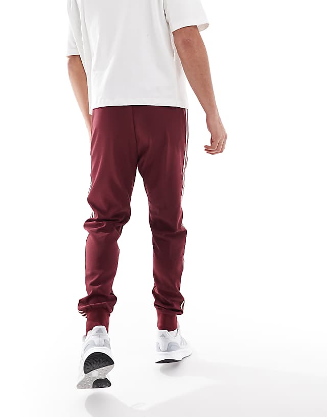 Asos Adidas Football Bayern Munich Trackpants In Burgundy