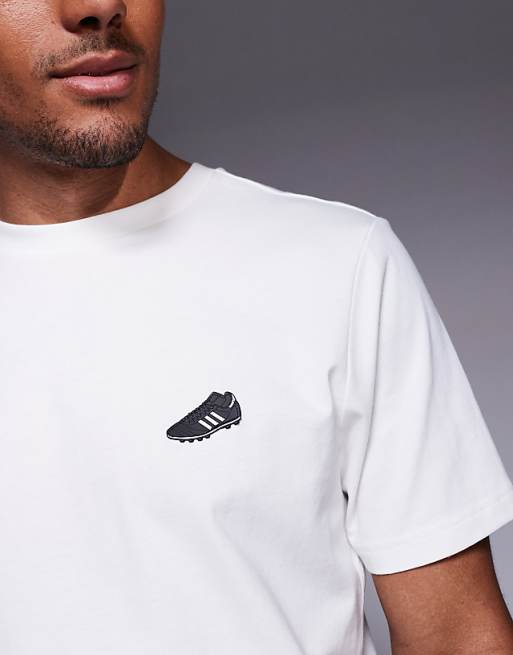 Asos Adidas Football Copa T-shirt With Motif In White
