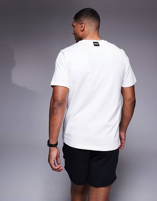 Asos Adidas Football Copa T-shirt With Motif In White