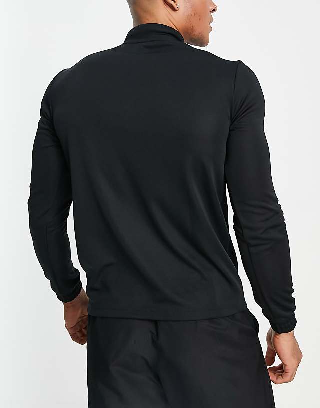 Asos Adidas Football Entrada 22 Half Zip Sweat In Black