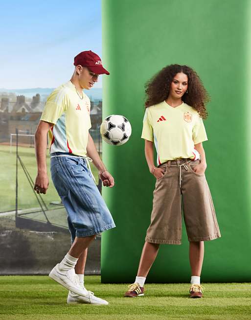 asos adidas Football Euro 2024 Spain away shirt in yellow