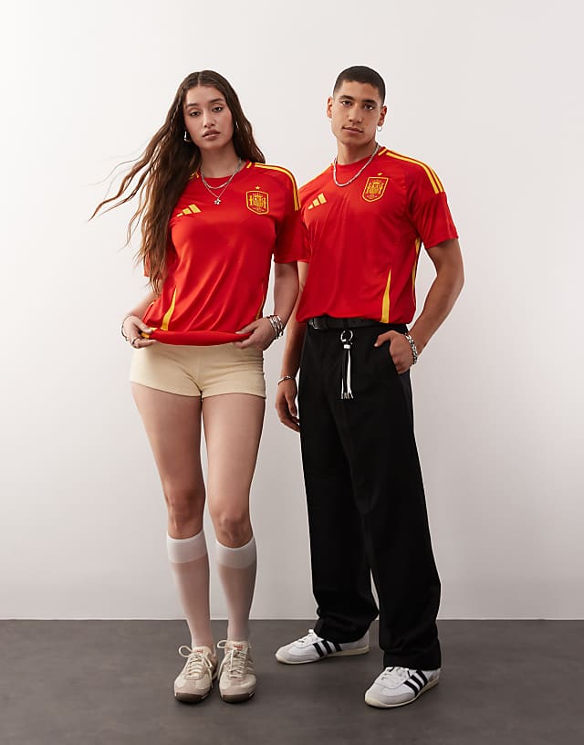 Asos Adidas Football Euro 2025 Spain Home Shirt In Red