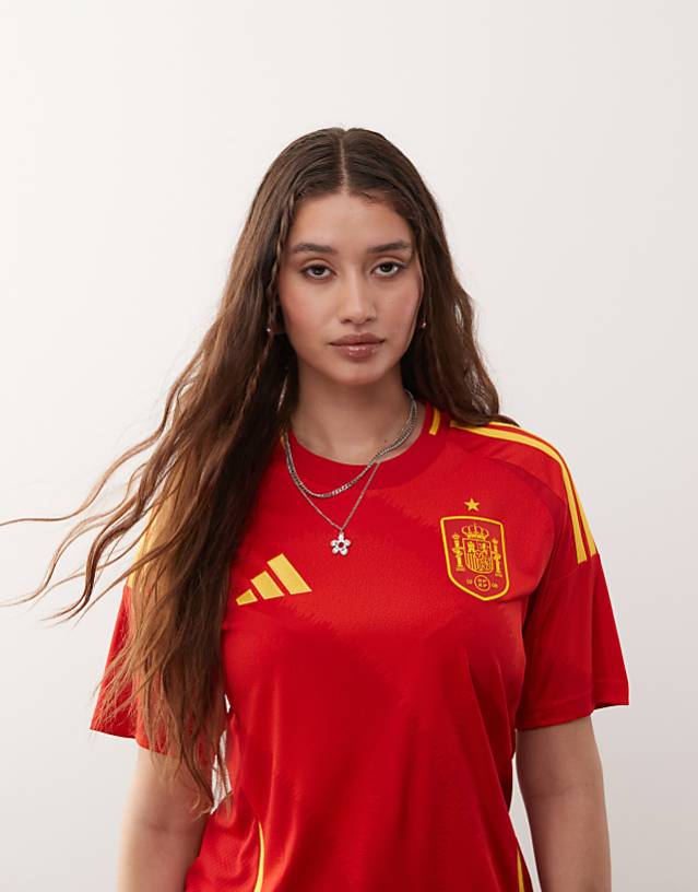 asos adidas Football Euro 2025 Spain home shirt in red