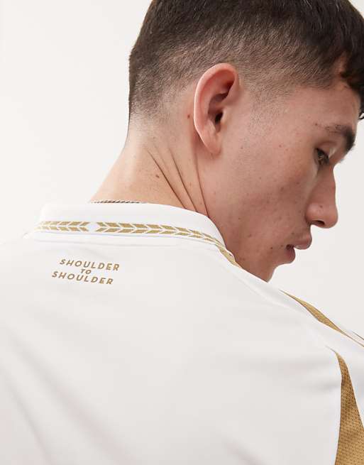 Asos Adidas Football Los Angeles FC Away Jersey In White And Gold