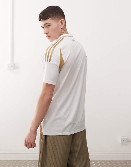 Asos Adidas Football Los Angeles FC Away Jersey In White And Gold