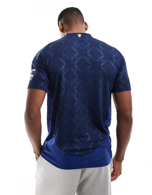 Asos Adidas Football Manchester United 24/25 Away Authentic Jersey In Blue