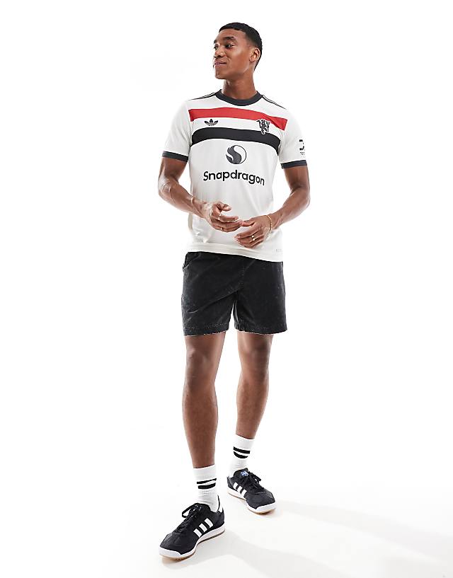 Asos Adidas Football Manchester United 24/25 Third Authentic Jersey In White