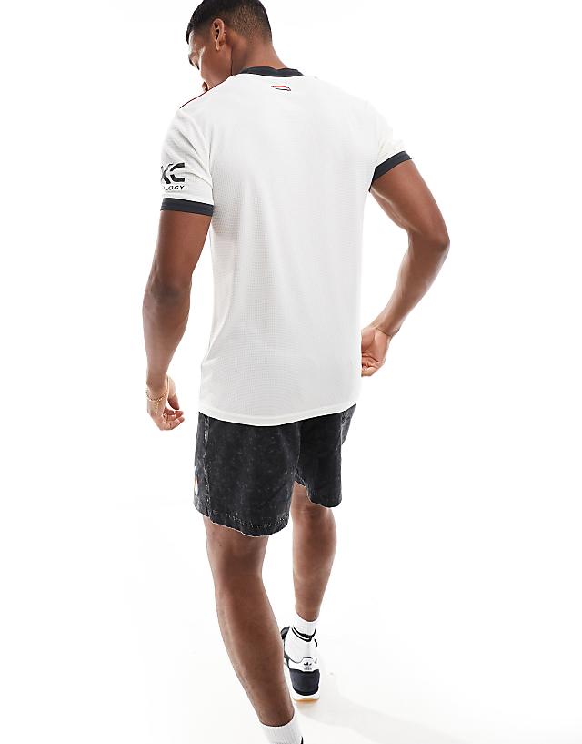 Asos Adidas Football Manchester United 24/25 Third Authentic Jersey In White