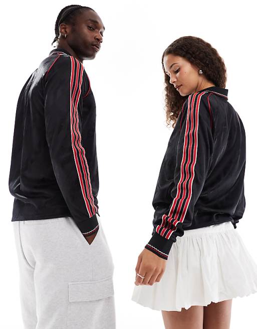 Asos Adidas Football Manchester United 24/25 Unisex Long Sleeve Shirt In Black