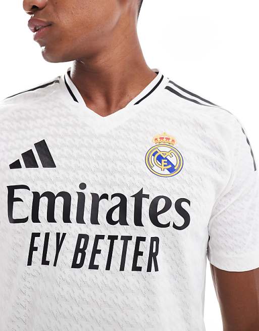 Asos Adidas Football Real Madrid 24/25 Home Authentic Jersey In White