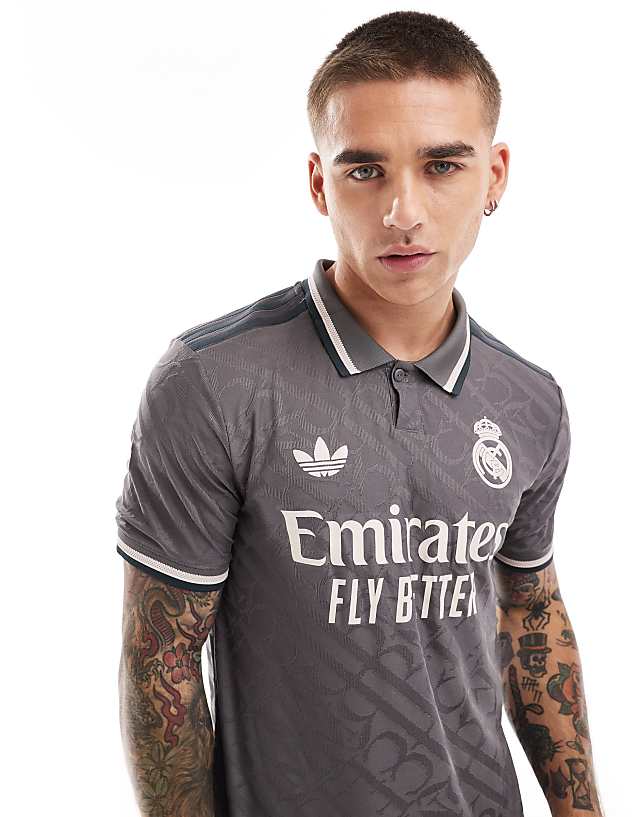 asos adidas Football Real Madrid 24/25 Third jersey in Brown