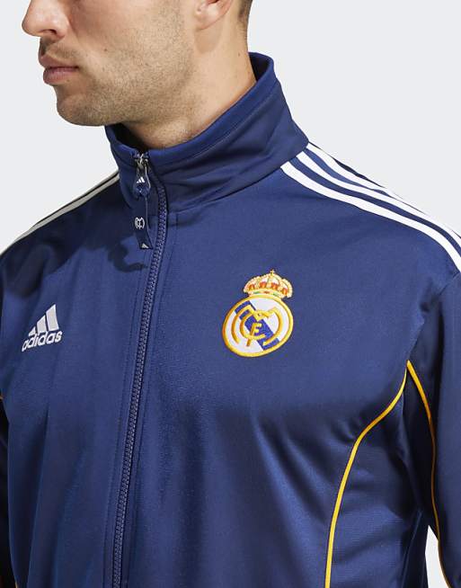 Asos Adidas Football Real Madrid 99/00 Track Top In Dark Blue