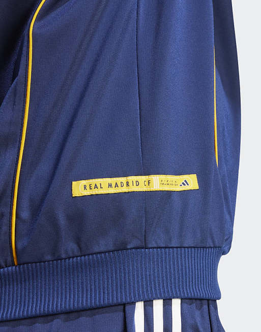 Asos Adidas Football Real Madrid 99/00 Track Top In Dark Blue