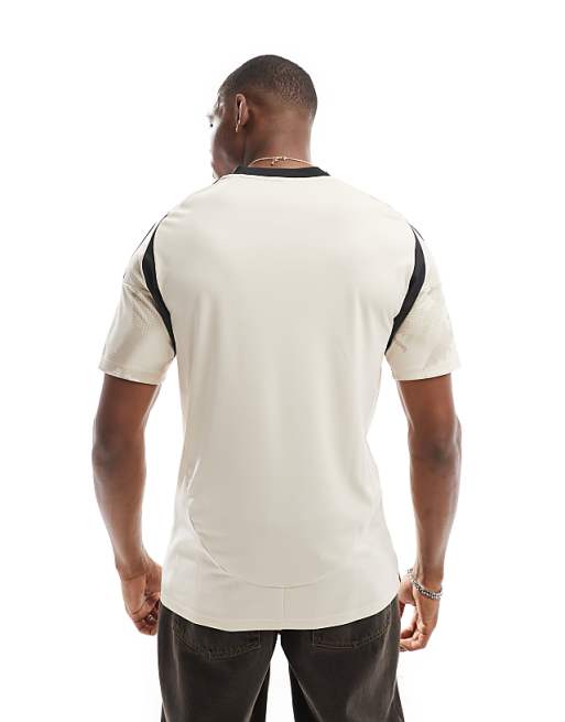 Asos Adidas Football Red Bull New York Away Jersey In Ivory And Black