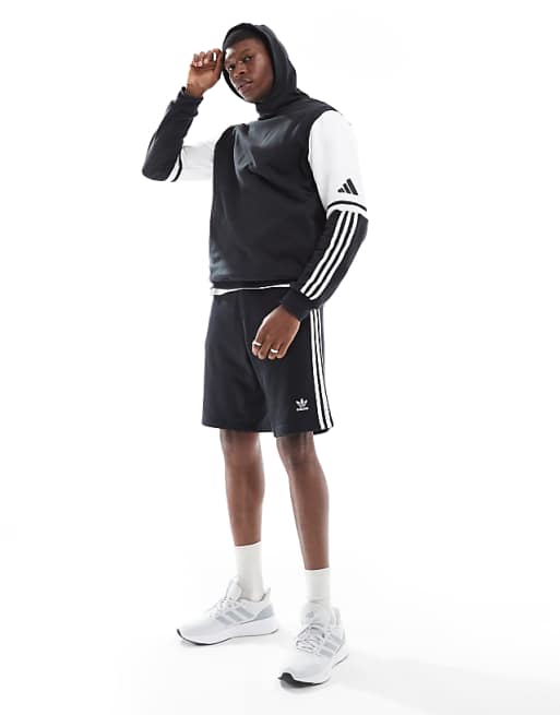 Asos Adidas Football Squadra 25 Sweat Hoodie In Black / White