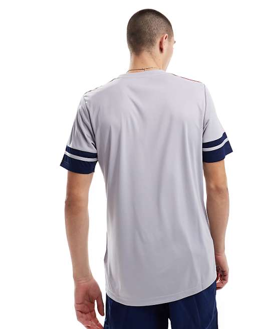 Asos Adidas Football Squadra 25 T-shirt In Grey And Red