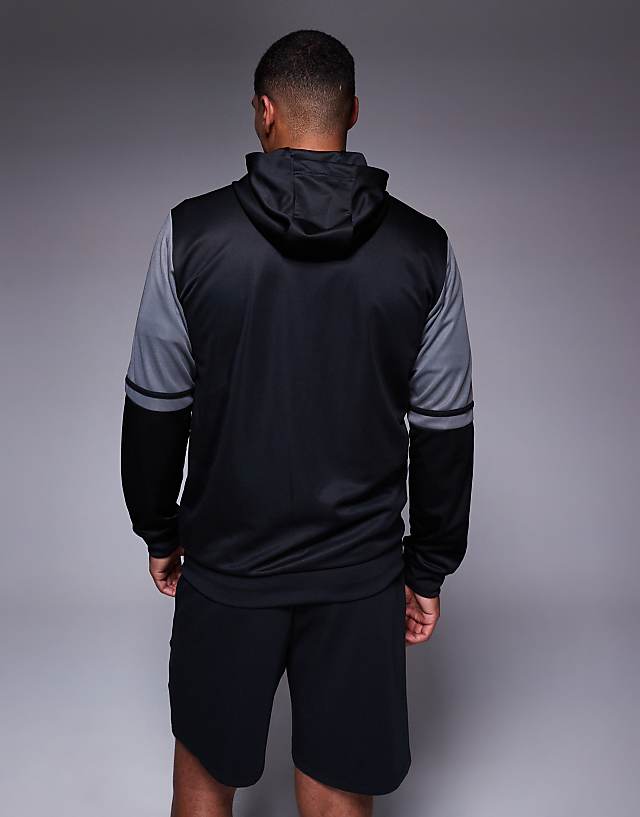 Asos Adidas Football Squadra Hoodie In Black And Red