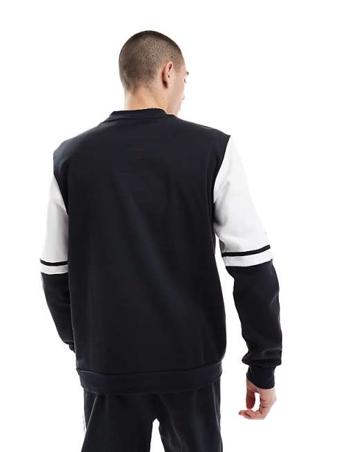 Asos Adidas Football Squadra25 Sweatshirt In Black And White