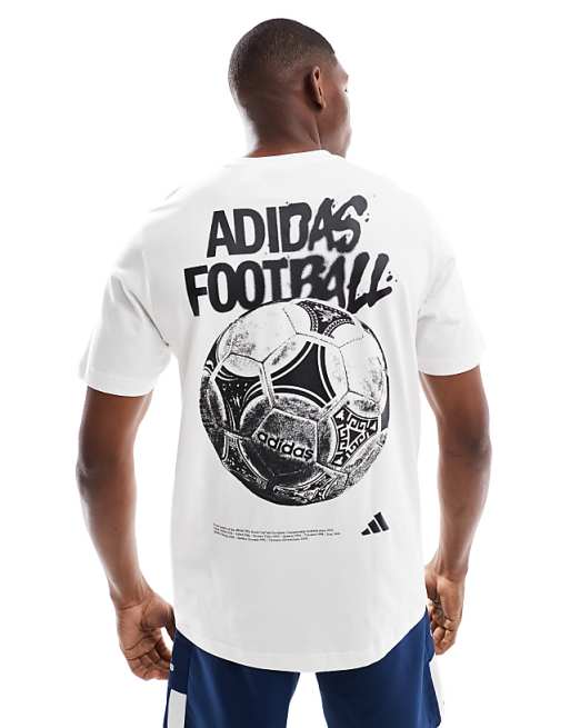 asos adidas Football tango history graphic tee in white