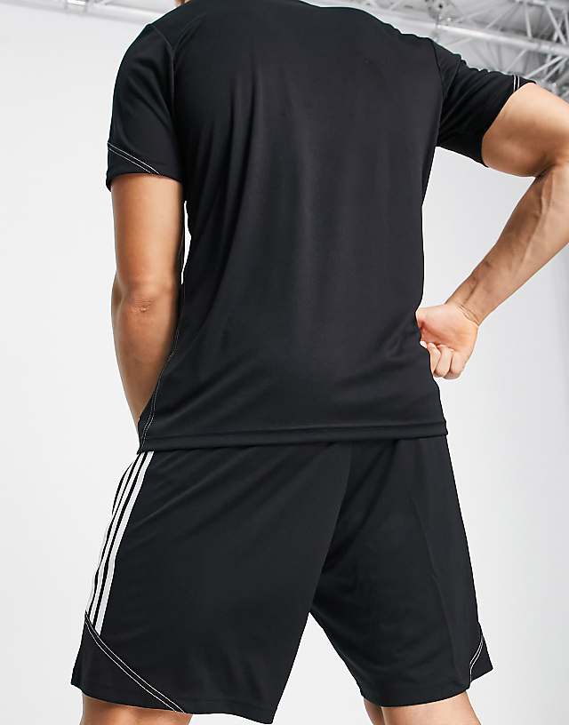 Asos Adidas Football Tiro 23 Shorts In Black And White