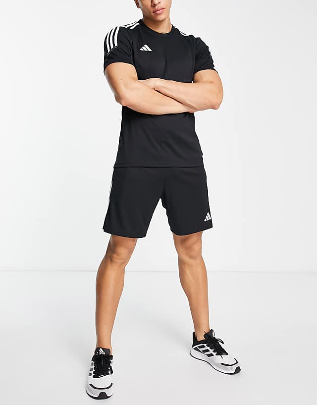 Asos Adidas Football Tiro 23 Shorts In Black And White