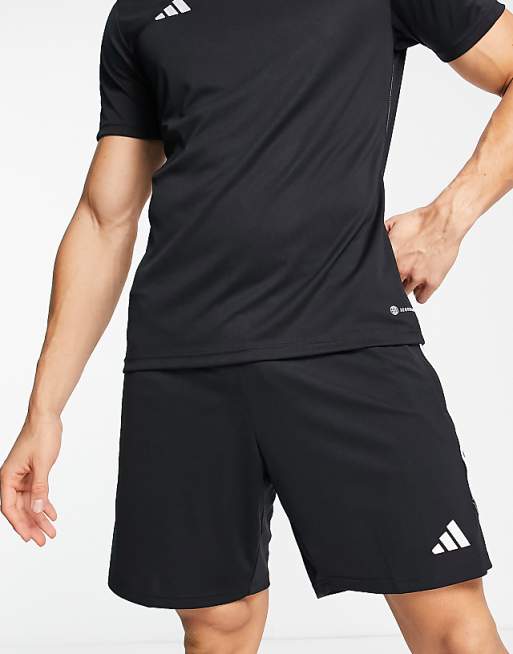 asos adidas Football Tiro 23 shorts in black and white