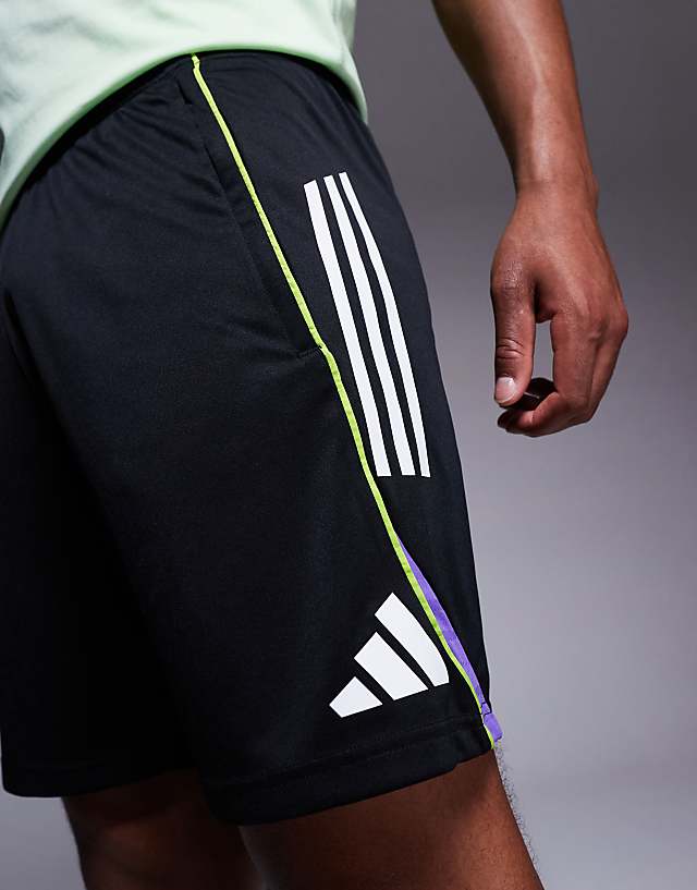 Asos Adidas Football Tiro 25 T-shirt In Black And White