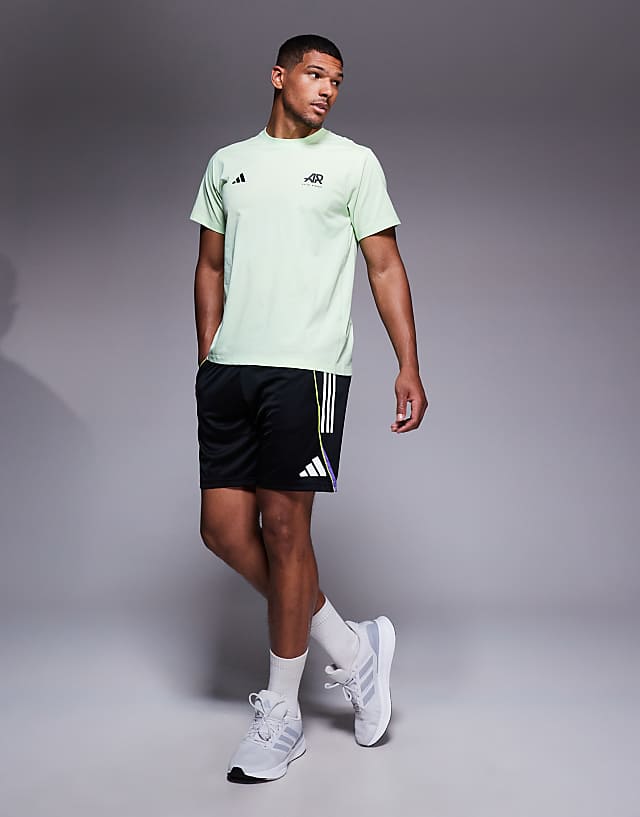 asos adidas Football Tiro 25 t-shirt in black and white