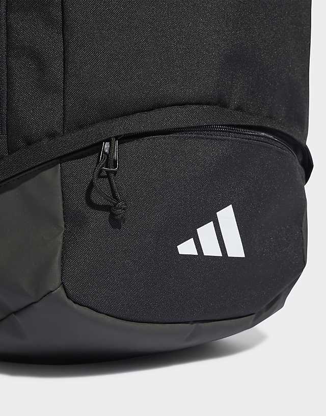 Asos Adidas Football Tiro Backpack In Black And White
