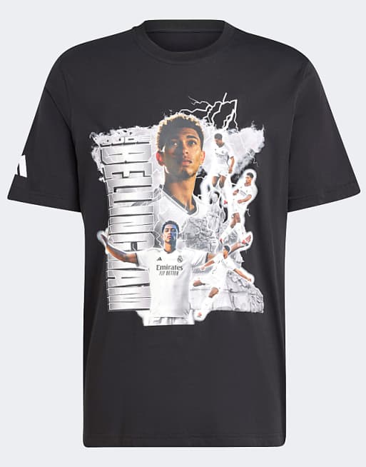 Asos Adidas Originals Jude Bellingham Tour T-shirt In Black