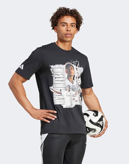 Asos Adidas Originals Jude Bellingham Tour T-shirt In Black