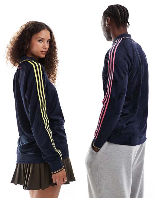 Asos Adidas Originals Juventus 24/25 Unisex Long Sleeve Shirt In Navy