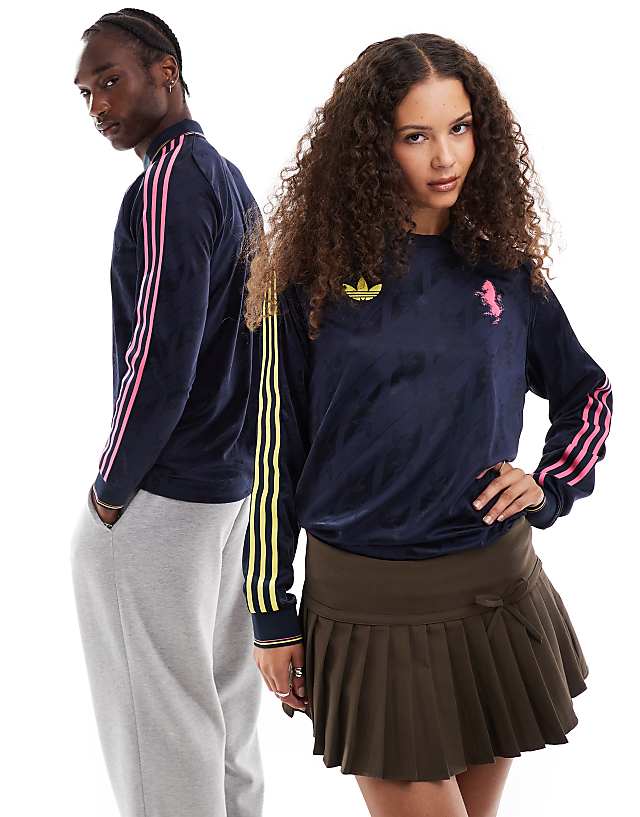 asos adidas Originals Juventus 24/25 unisex long sleeve shirt in navy